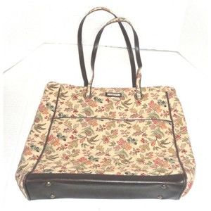 Longaberger "My Time To Shine" Large Tote Purse Heavy Cotton Canvas Fabric